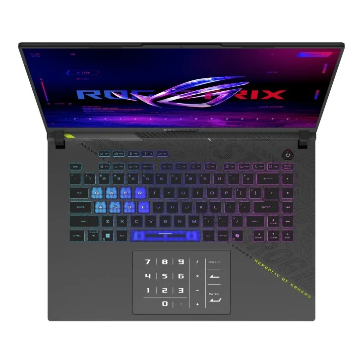 Asus ROG Strix G16 2025, Ryzen 9 9955HX, RTX 5070 Ti, 32/1 ТБ, 16″ 2.5K 240 Гц, Чёрный
