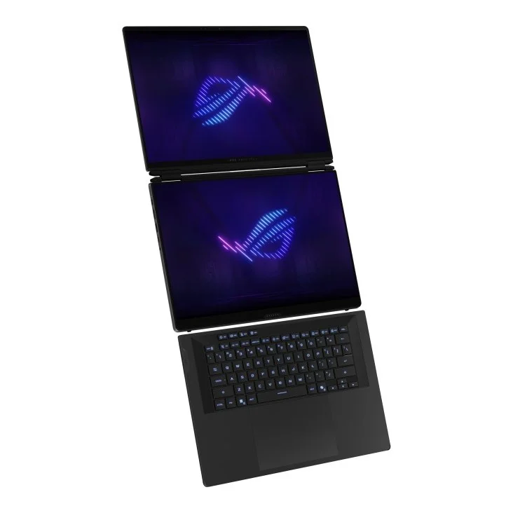 Asus ROG Zephyrus 16 Duo 2026 GX651AX (глоб. ROG Zephyrus Duo 2026), Core Ultra 9 386H, RTX 5090, 64/2 ТБ, 16″ 2.5K 120 Гц OLED, Серый