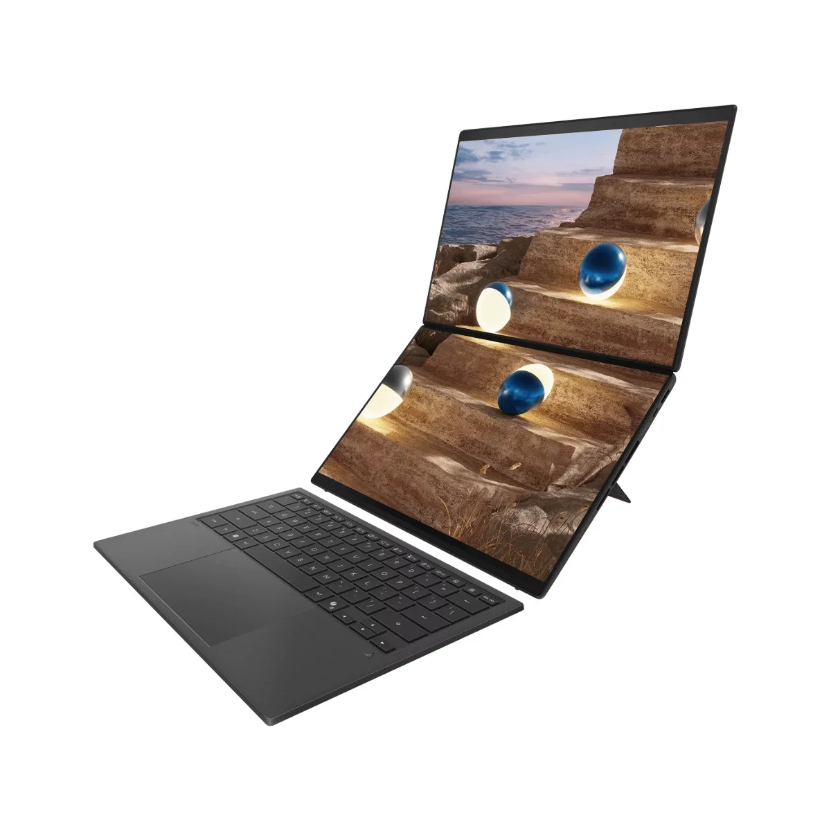 Asus Zenbook 14 Duo 2026 (глоб. Zenbook Duo 2026), Core Ultra X7 358H, Intel Arc, 32/1 ТБ, 14" 2.8K 144 Гц OLED, Серый — изображение 4