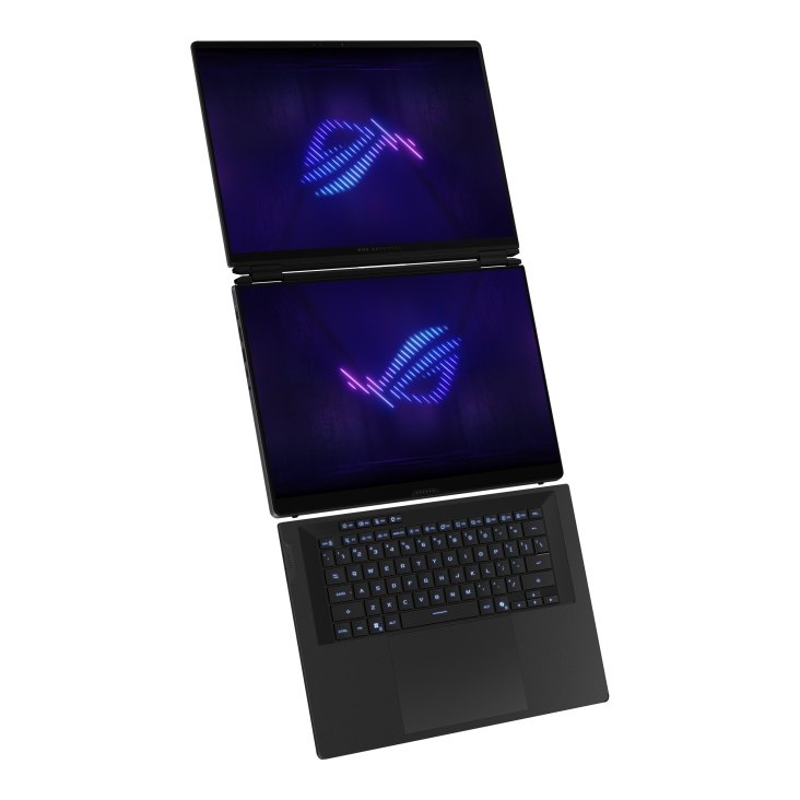 Asus ROG Zephyrus 16 Duo 2026 GX651AX (глоб. ROG Zephyrus Duo 2026), Core Ultra 9 386H, RTX 5090, 64/2 ТБ, 16″ 2.5K 120 Гц OLED, Серый