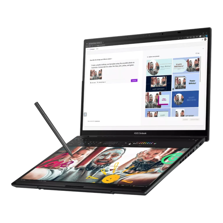 Asus Zenbook 14 Duo 2025 UX8406MA (глоб. Zenbook Duo 2025), Core Ultra 9 285H, Intel Arc, 32/1 ТБ, 14″ 2.8K 120 Гц OLED, Чёрный