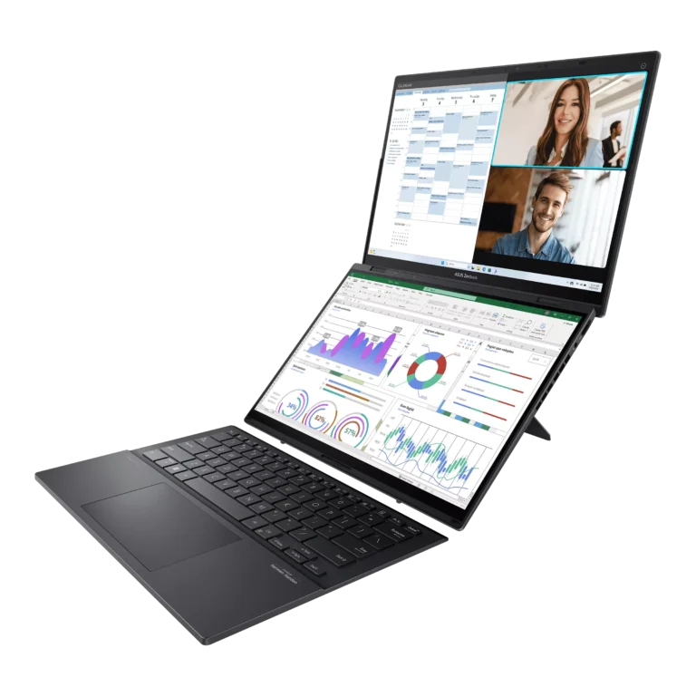 Asus Zenbook 14 Duo 2025 UX8406MA (глоб. Zenbook Duo 2025), Core Ultra 9 285H, Intel Arc, 32/2 ТБ, 14″ 2.8K 120 Гц OLED, Чёрный