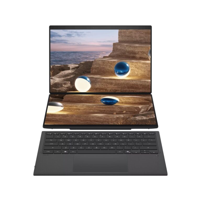 Asus Zenbook 14 Duo 2026 (глоб. Zenbook Duo 2026), Core Ultra X7 358H, Intel Arc, 32/1 ТБ, 14" 2.8K 144 Гц OLED, Серый