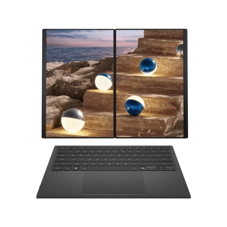 Asus Zenbook 14 Duo 2026 (глоб. Zenbook Duo 2026), Core Ultra X7 358H, Intel Arc, 32/1 ТБ, 14″ 2.8K 144 Гц OLED, Серый